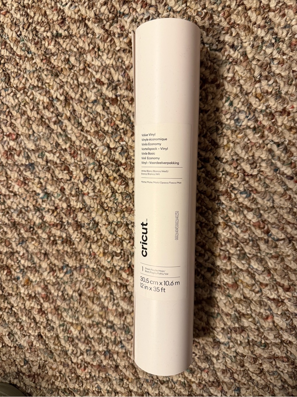 Cricut White Value Vinyl Roll